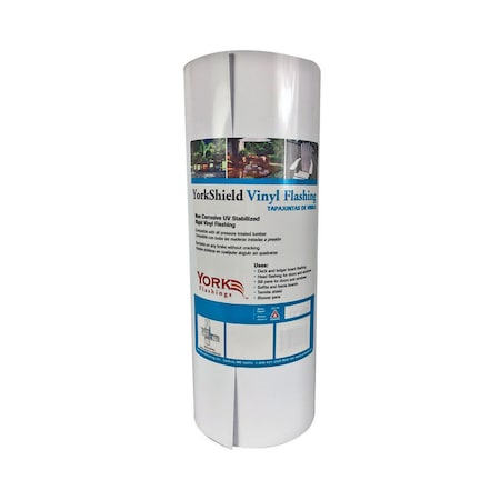 York York 8 in. W X 600 in. L Vinyl Flashing White RESYSVN08/50-WH